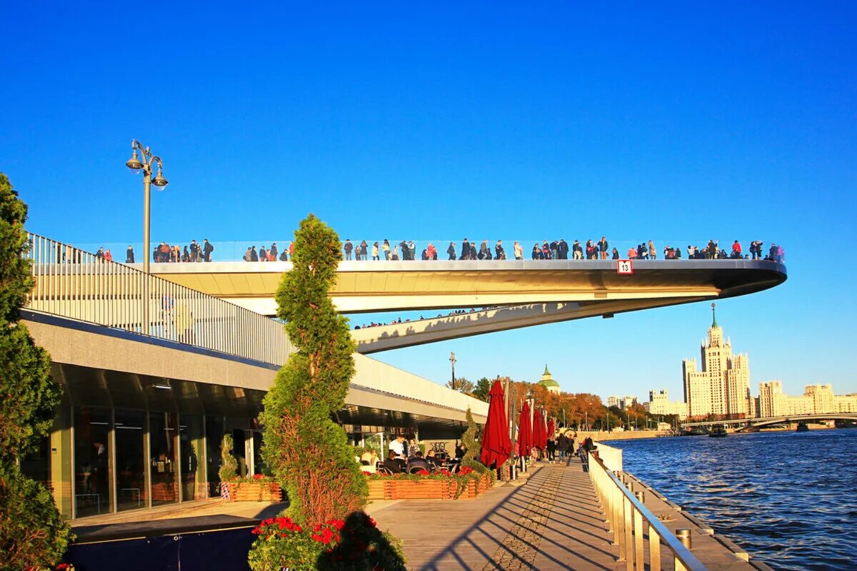 Парк зарядье москва мост фото парящий Точная копия "Парящего моста" на ВДНХ Царь Макет - вся страна в одном месте! Дзе