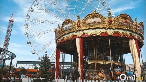 Парк зеленый остров омск фото A huge wheel, a witch's cauldron and a guest map: what the new amusement park lo