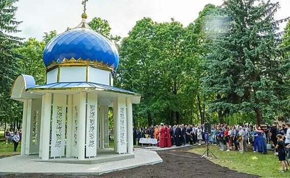 Парк железнодорожников курск фото В курском парке железнодорожников открыли часовню-ротонду - Рамблер/новости
