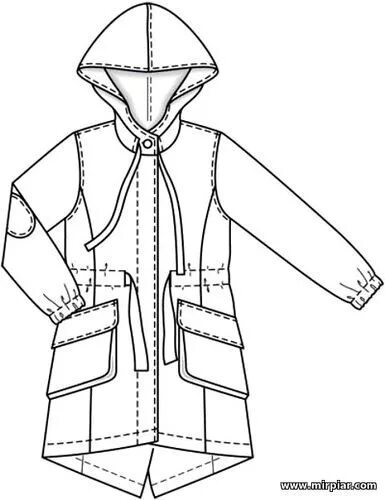 Парка женская выкройка скачать бесплатно free pattern, парка, куртка, pattern sewing, выкройка парки, капюшон, выкройка. 