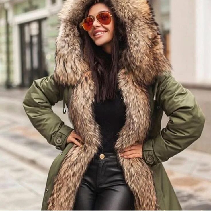Парка женская зимняя с натуральным мехом фото Pin od Mari na i wish (wear my like this) Pinterest