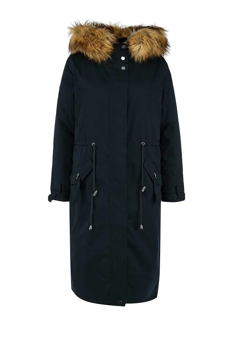 Парка женская зимняя удлиненная фото Парка Lost Ink PADDED LINED PARKA, цвет: синий, LO019EWEXW18 - купить в интернет