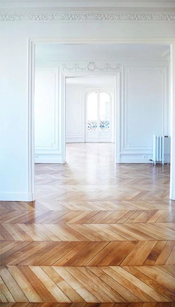 Паркет елочка в интерьере современном бежевый тон Nueva Tendencia En Decoración: Suelos De Madera Con Forma De Espiga Herringbone 