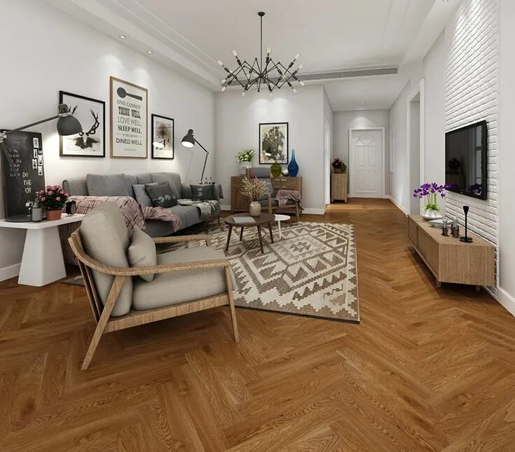 Паркет елочка в современном интерьере Authentic herringbone laminate flooring Laminates Finfloor Herringbone laminate 