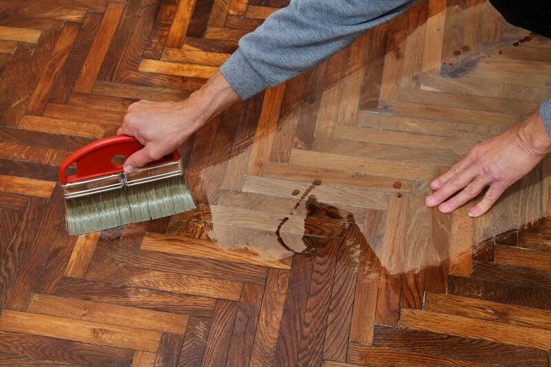 Паркет своими руками в домашних условиях Parkettboden ausbessern leicht gemacht - Anleitung in 4 Schritten Floor restorat