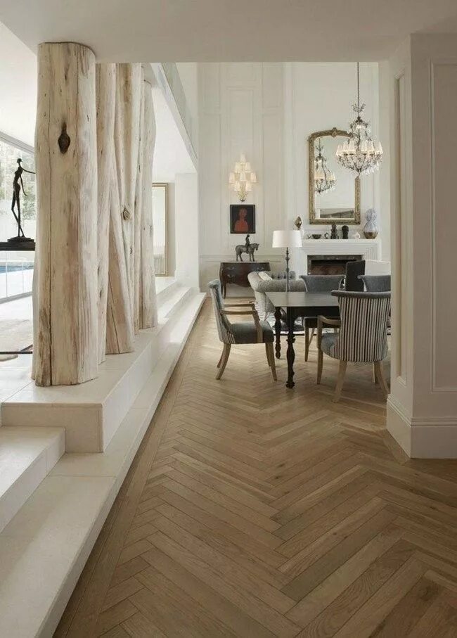 Паркетная стена в интерьере #Parket_old# parquet# пол #паркет# интерьер# interior# floor Herringbone wood fl