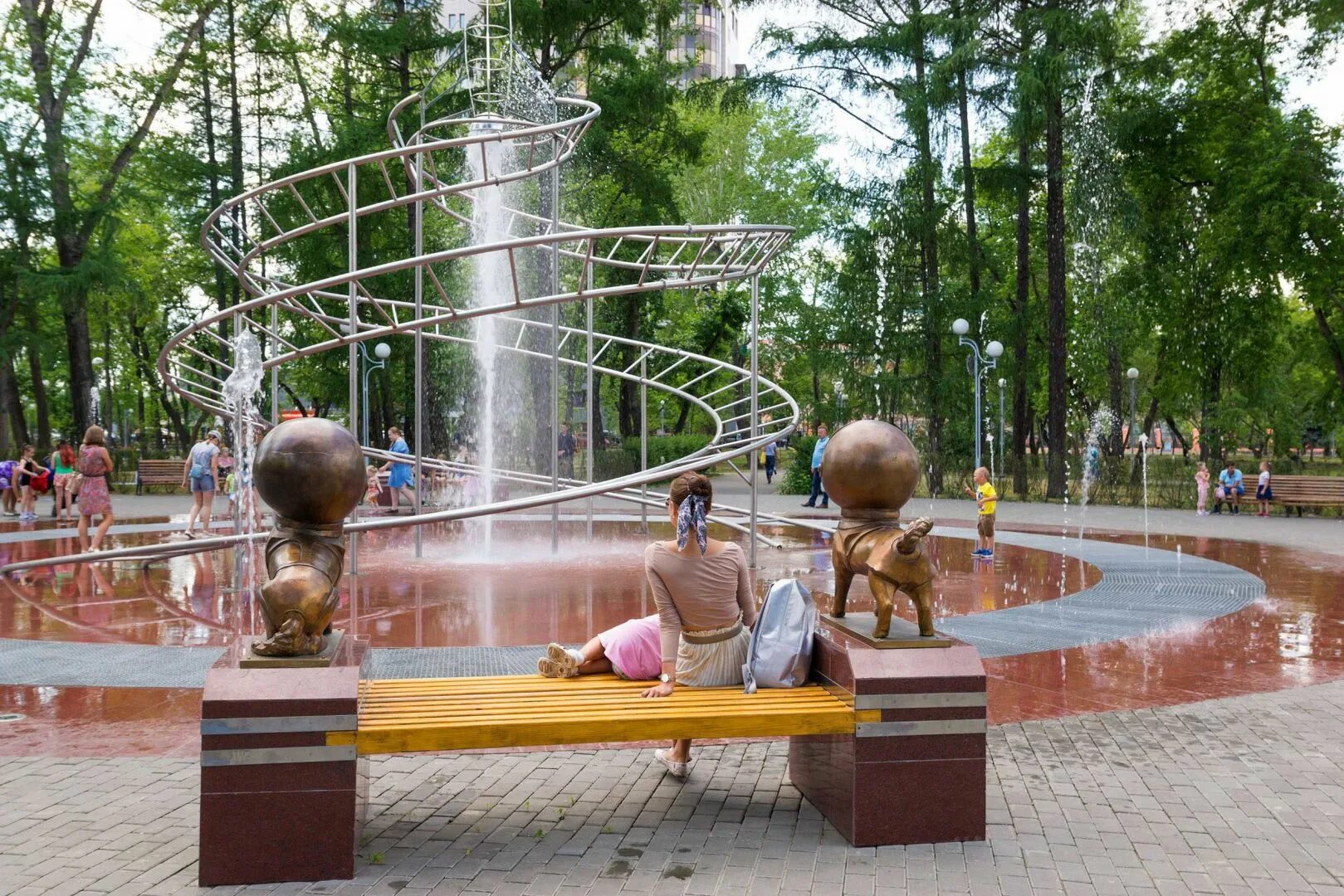Парки челябинска фото Городской сад им. А. С. Пушкина Детский парк им. В.В. Терешковой