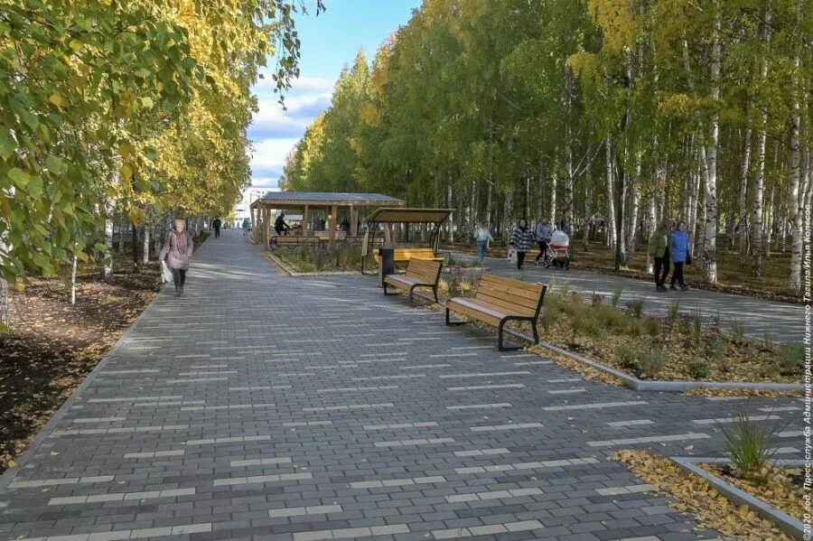 Парки нижнего тагила фото Парк Победы в Нижнем Тагиле, модернизацию которого поддержал Евгений Куйвашев, с