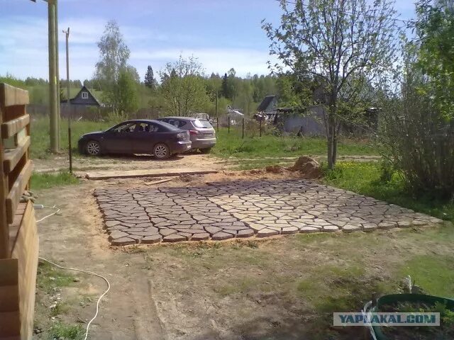 Парковка на даче варианты Стоянка под машину на дачу - ЯПлакалъ