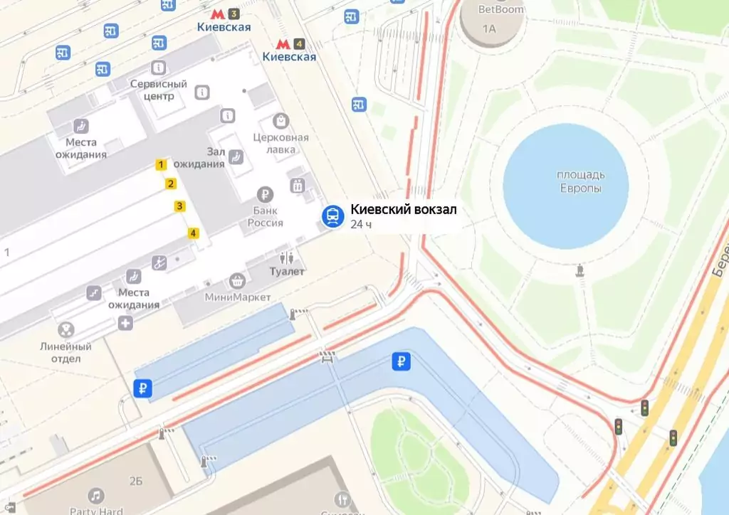 Парковка площадь киевского вокзала 2 фото Парковка киевский вокзал стоимость схема фото и видео - avRussia.ru