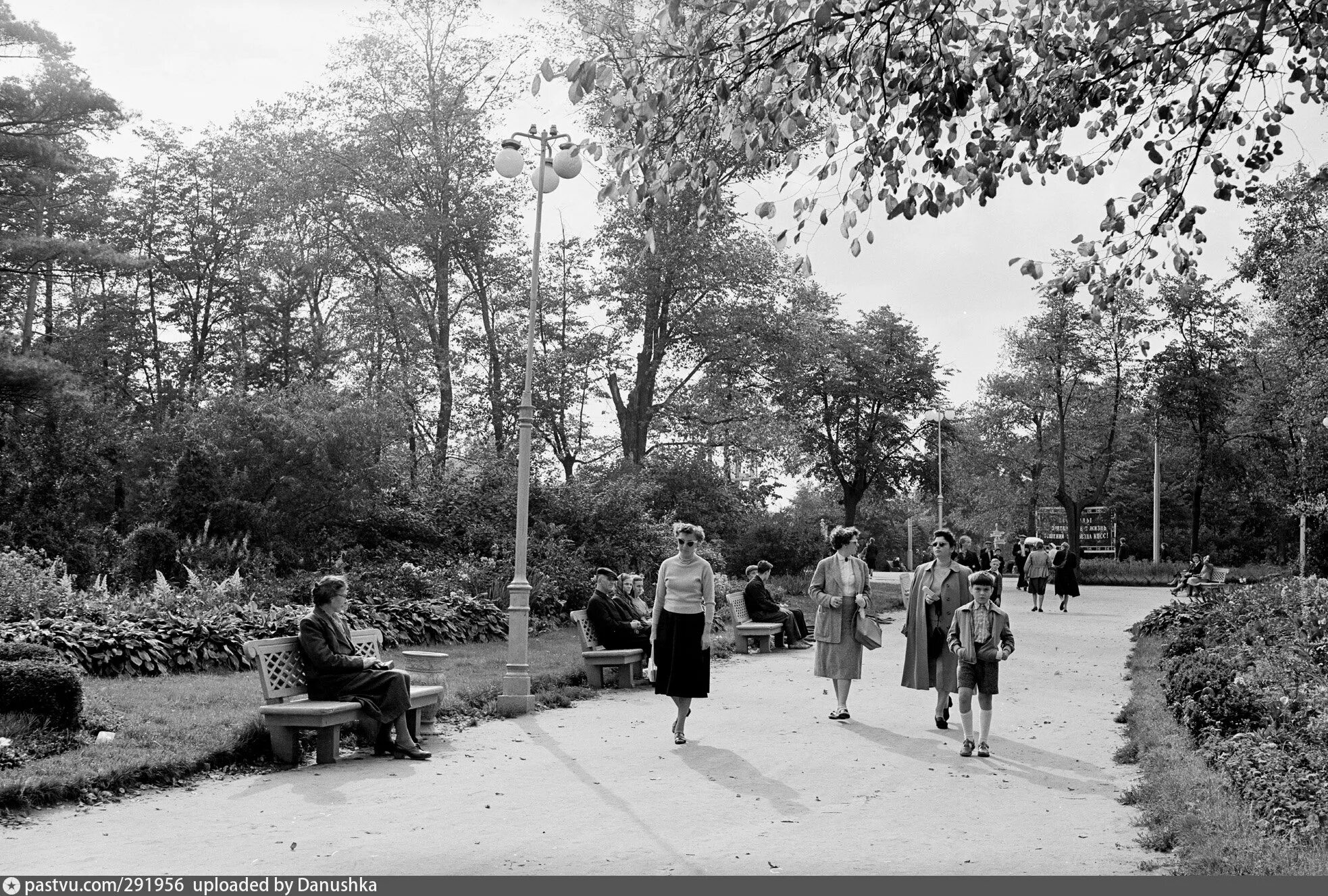 Парковое старые фото Сокольники. - Retro photos