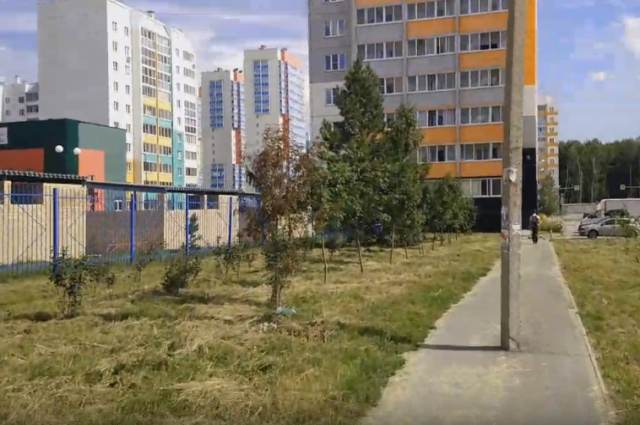 Парковый челябинск фото Челябинцы пожаловались на фонарные столбы посередине тротуаров в Парковом АиФ Че