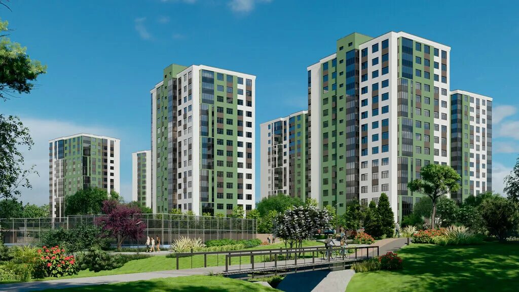 Парковый кемерово пр молодежный фото Парковый, apartments in new buildings, Kemerovo, Molodyozhny prospekt, 19 - Yand