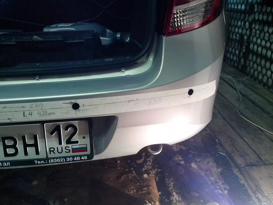 Парктроник установка своими руками гранта Установка парктроника(часть 1) - Lada Гранта, 1,6 л, 2013 года своими руками DRI