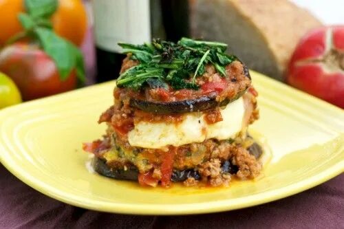Пармиджано с баклажанами рецепт с фото Eggplant Parmigiana...deconstructed Eggplant dishes, Pasta recipes, Ethnic recip