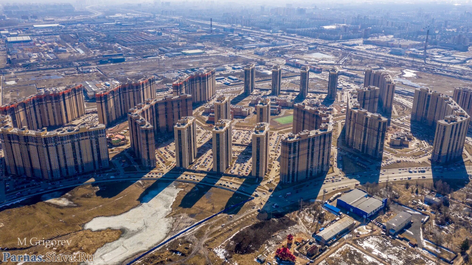 Парнас фото санкт петербург Северная долина и окрестности сверху - Санкт-Петербург, Парнас, Северная долина