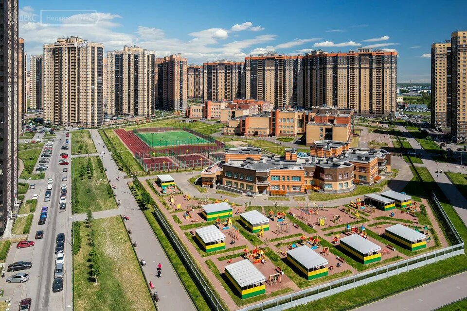 Парнас фото санкт петербург Panorama: ЖК Северная Долина, housing complex, Russia, Saint Petersburg, Engelsa