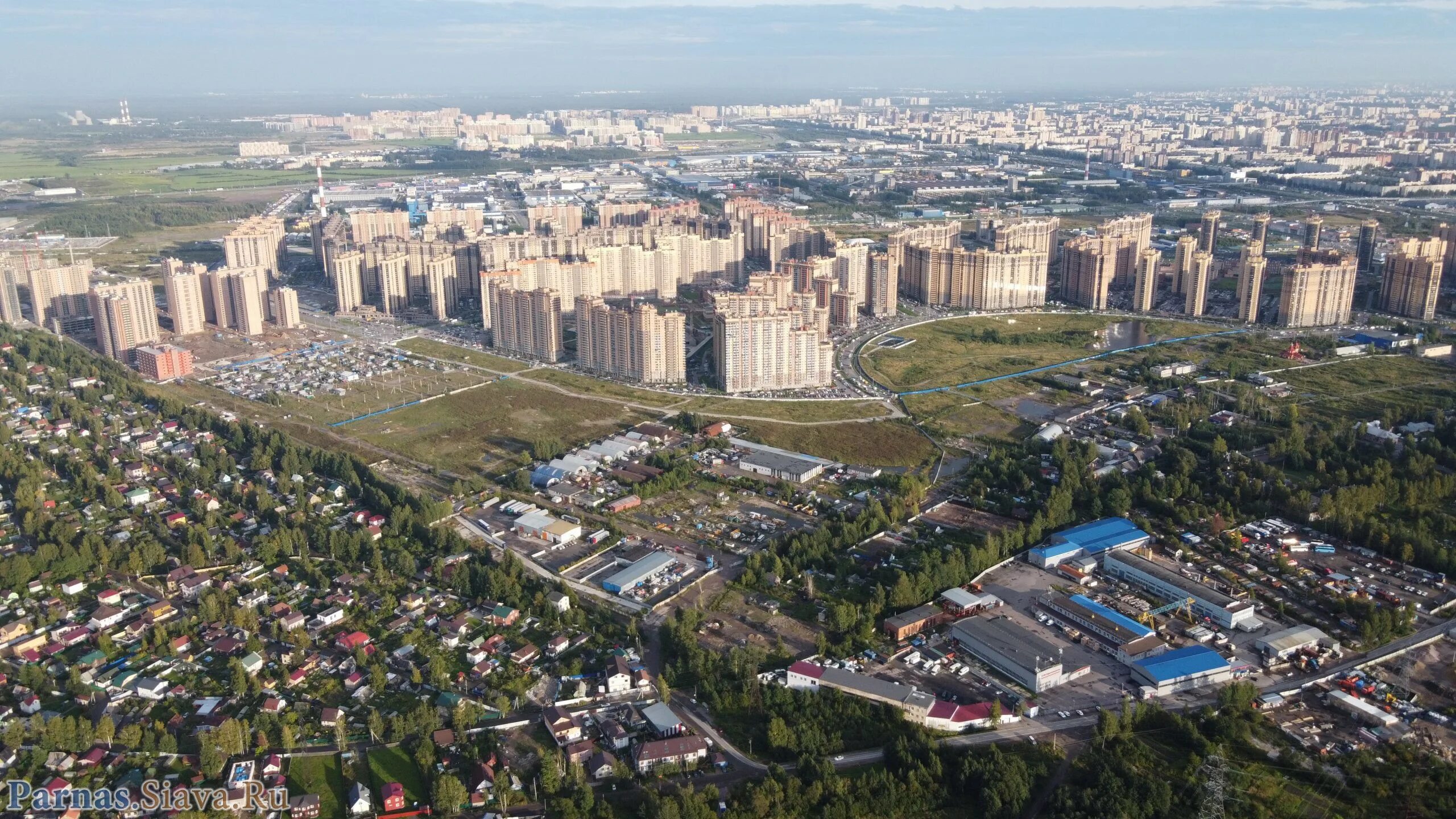 Парнас ул меркурьева 7 поселок парголово фото Северная долина и окрестности сверху - Санкт-Петербург, Парнас, Северная долина