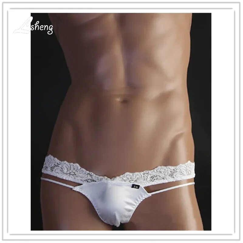 Парни нижнем женском белье фото New Hot Sexy Lace Men's Underwears Men Low waist Briefs Male Fashion Brief Short