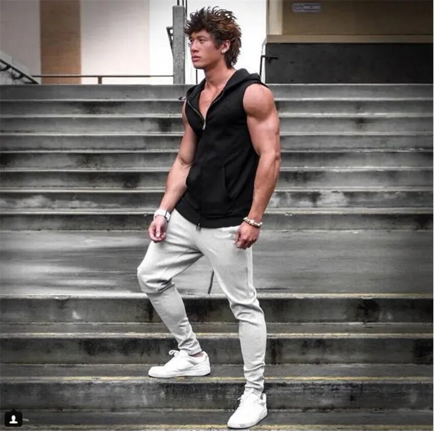 Парни в спортивных штанах фото Sweatpants Men Pants Autumn Winter Man Fitness Bodybuilding Joggers Workout Trou