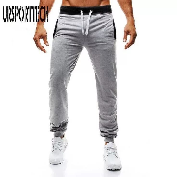 Парни в спортивных штанах фото 2018 Men's Jogger Pants Brand Casual Pants Fitness Men's Trousers Muscle Exercis
