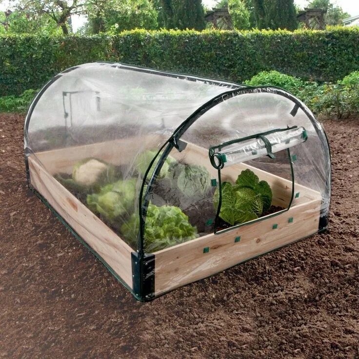 Парники для дачи фото Carré potager + serre...et pourquoi pas un bac à sable à 32,90 € !! Serre jardin