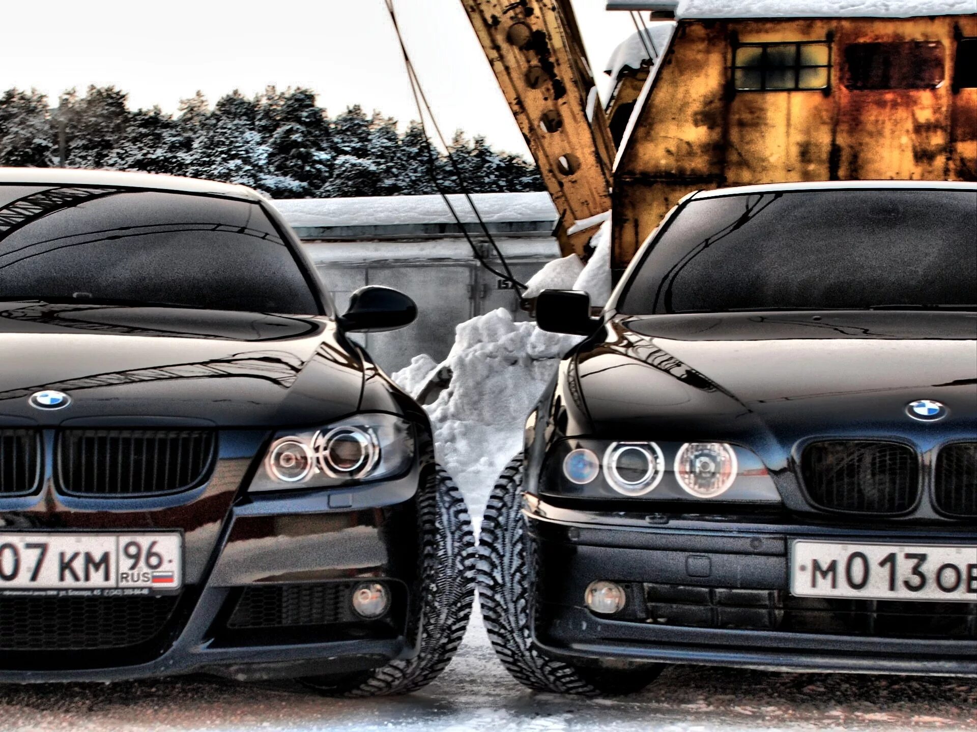 Парные фото бмв фоты в обработке в Pseudo от Ченсана. - BMW 3 series (E90), 2,5 л, 2008 года фот