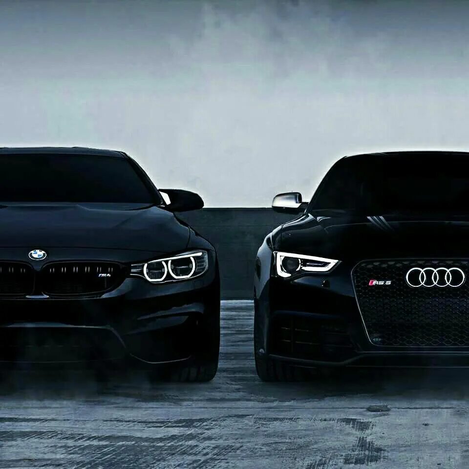 Парные фото бмв #BMW #M4 & #Audi #RS5 Bmw, Audi, Car wallpapers