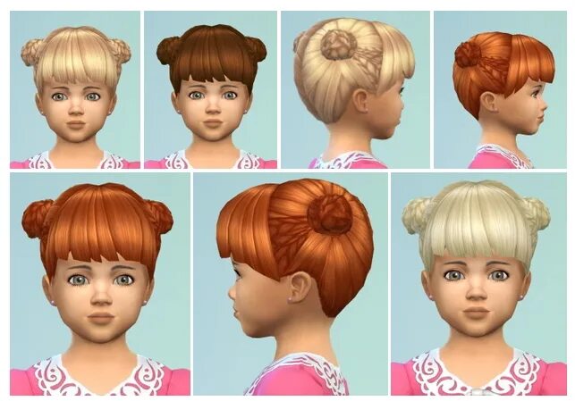 Парные прически для девочек Toddler Braided Twins at Birksches Sims Blog " Sims 4 Updates