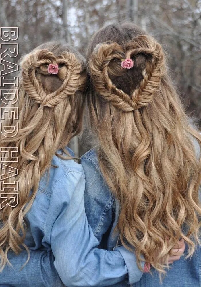 Парные прически для девочек 14 Long Braided Hair How long should I keep my braids in? Braided Hair Styles #h