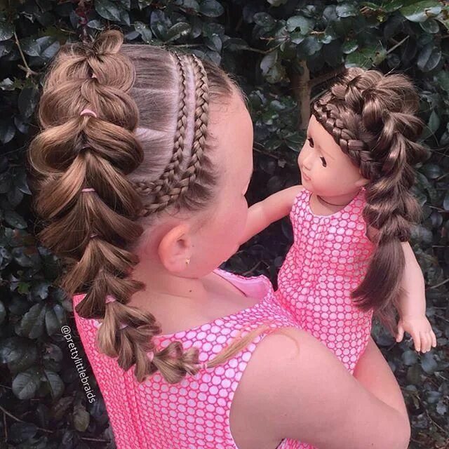 Парные прически для девочек Прекрасная хозяйка Дом Уют Любовь VK Kids curly hairstyles, Little girl hairstyl