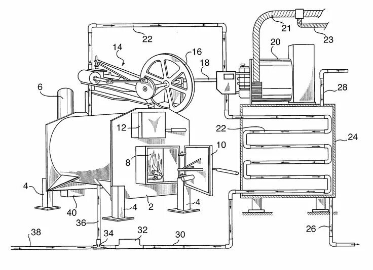 Парогенераторы своими руками чертежи Wood-Burning Steam-Powered Generator Patent US20030005700 - Steam powered electr