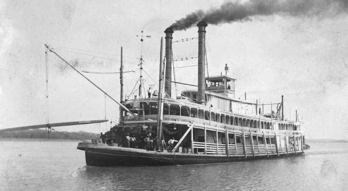 Пароход фото 19 век The Dave Thomson Collection - Steamboats.com Steam boats, River boat, Boat