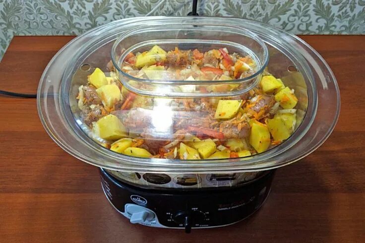 Пароварка рецепты приготовления блюд с фото простые Нежное куриное филе с картофелем в пароварке - вкусный пп-рецепт с фото правильн