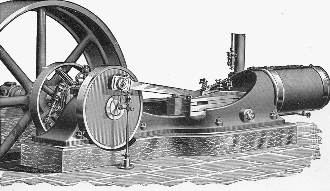 Паровая машина фото File:Buckeye high-speed engine (New Catechism of the Steam Engine, 1904).jpg - W
