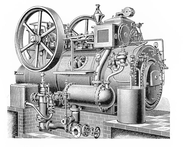 Паровая машина фото Steam engine, Industrial revolution, Engineering