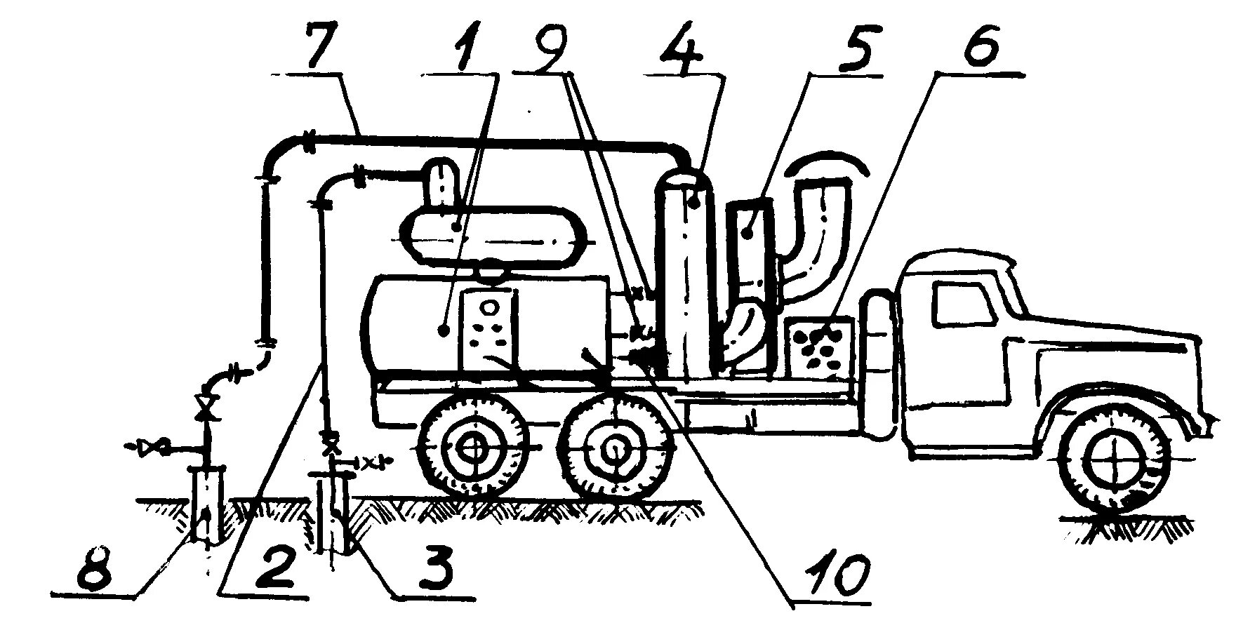 Паровая установка схема RU7709U1 - MOBILE STEAM INSTALLATION FOR WELL DEPAFFINIFICATION