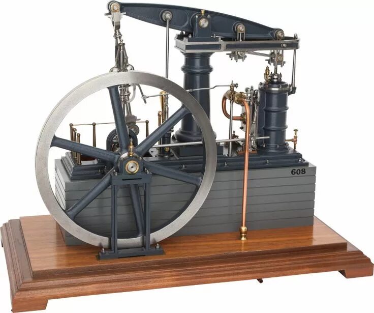 Паровой двигатель фото LIVE STEAM EXHIBITION MODEL SINGLE COLUMN BEAM ENGINE 24 x 28-1/2 x 15 inches (6