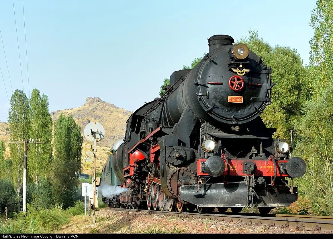 Паровоз летняя ул 20 фото 56 548 TCDD Steam 2-10-0 at Between Kayseri and Adana, Turkey by Daniel SIMON Tr