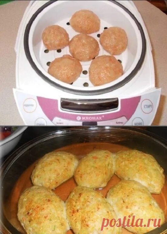 Паровые котлеты в мультиварке фото Куриные котлеты на пару в мультиварке: рецепты LS МУЛЬТИВАРКА Постила