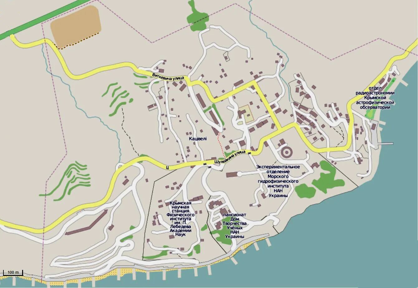 Партенит крым на карте фото Карта Кацивели (Россия) на русском языке, расположение на карте мира с городами,