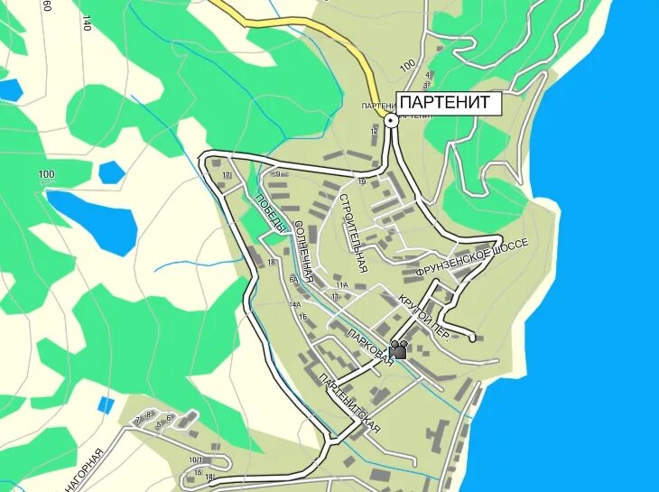 Партенит крым на карте фото Крым партенит на карте 60 фото Ast-Ohota.ru