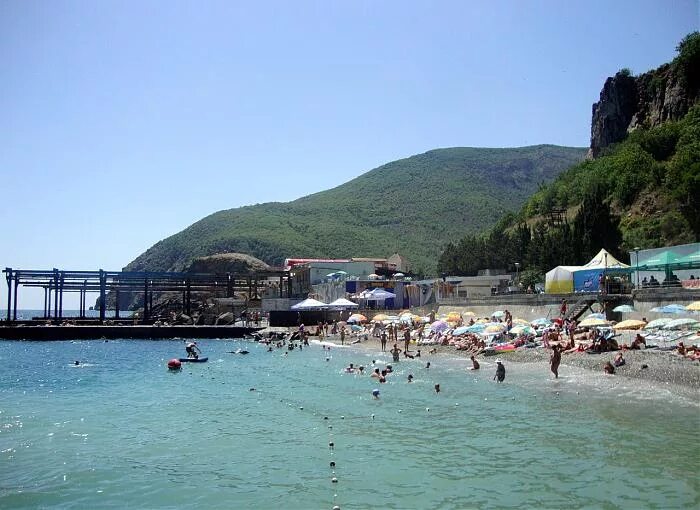 Партенит пляж фото Поселковый пляж - Партенит