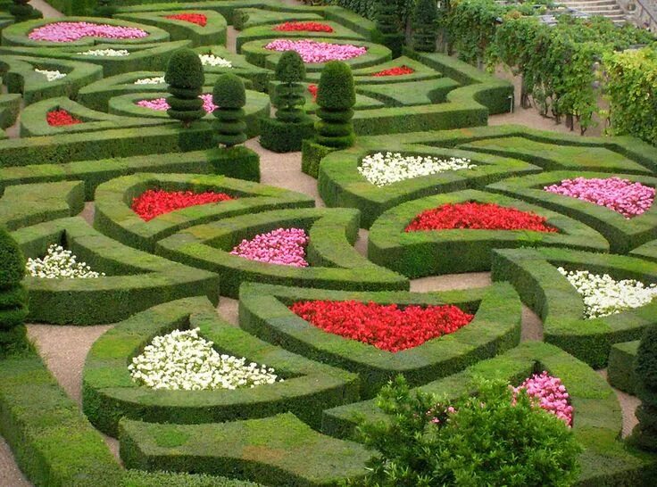 Партер в ландшафтном дизайне Garden of Love - Chateau de Villandry Most beautiful gardens, Gardens of the wor