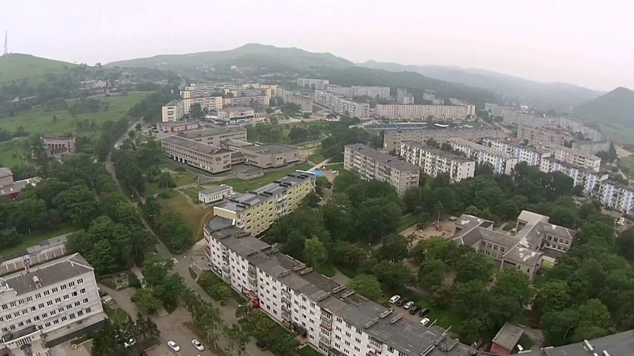 Партизанск приморский край фото Славянка с квадрокоптера - YouTube