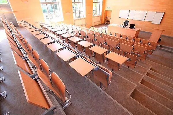 Парты в колледже фото Ремонт аудитории на Народного Ополчения, 38, к. 2 - портфолио