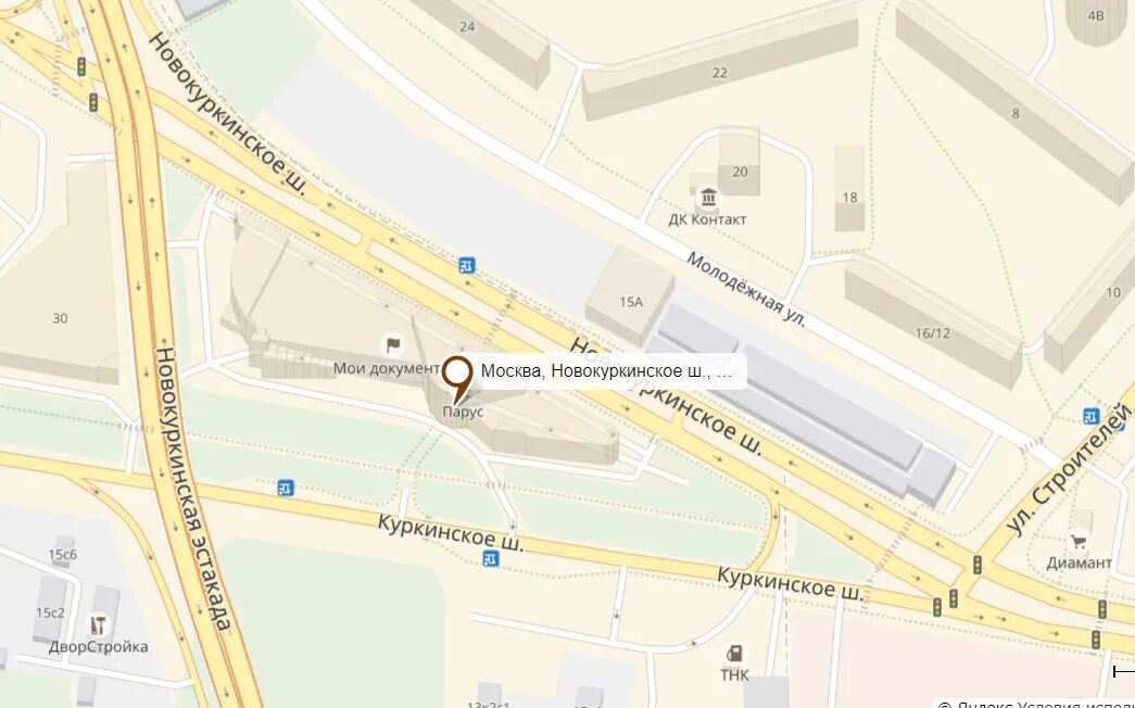 Парус новокуркинское ш 1 москва фото Москва, Новокуркинское ш., вл 1 (ТЦ "Парус")