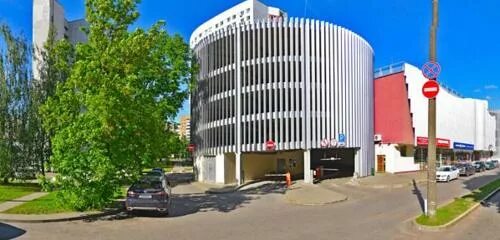 Парус центр ул мележа 1 минск фото Панорама: Паркинг Парус-Центр, автомобильная парковка, ул. Мележа, 1А, Минск - Я