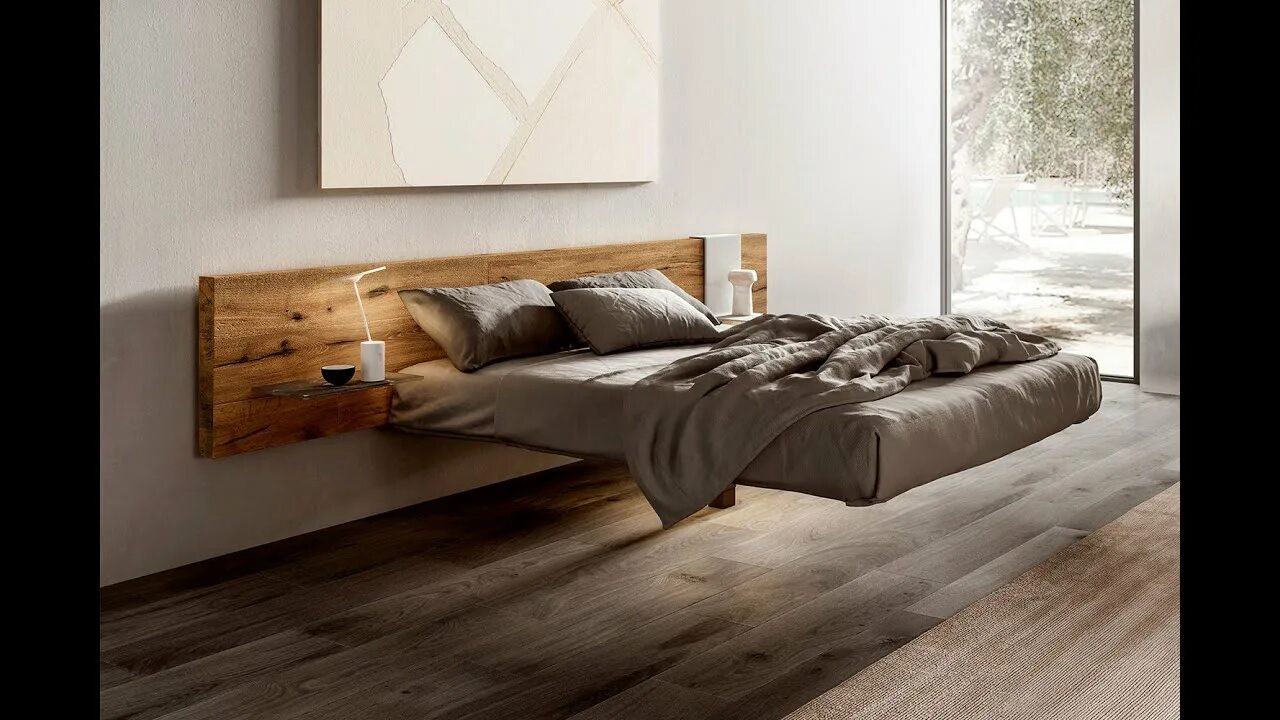 Парящая кровать фото размеры Fluttua Bed by Lago PART 2 - YouTube