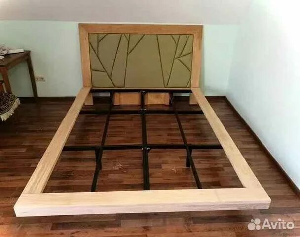 Парящая кровать из дерева фото чертежи Кровать парящая в стиле лофт. От производителя купить в Уфе Товары для дома и да